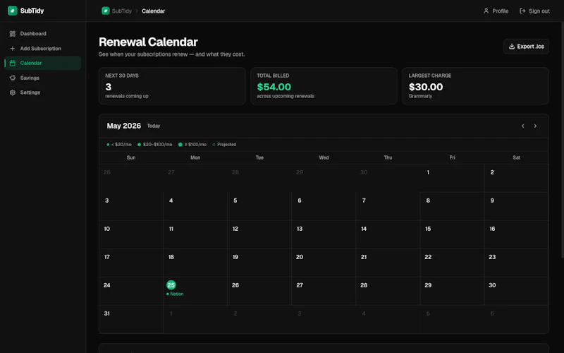 SubTidy screenshot 4