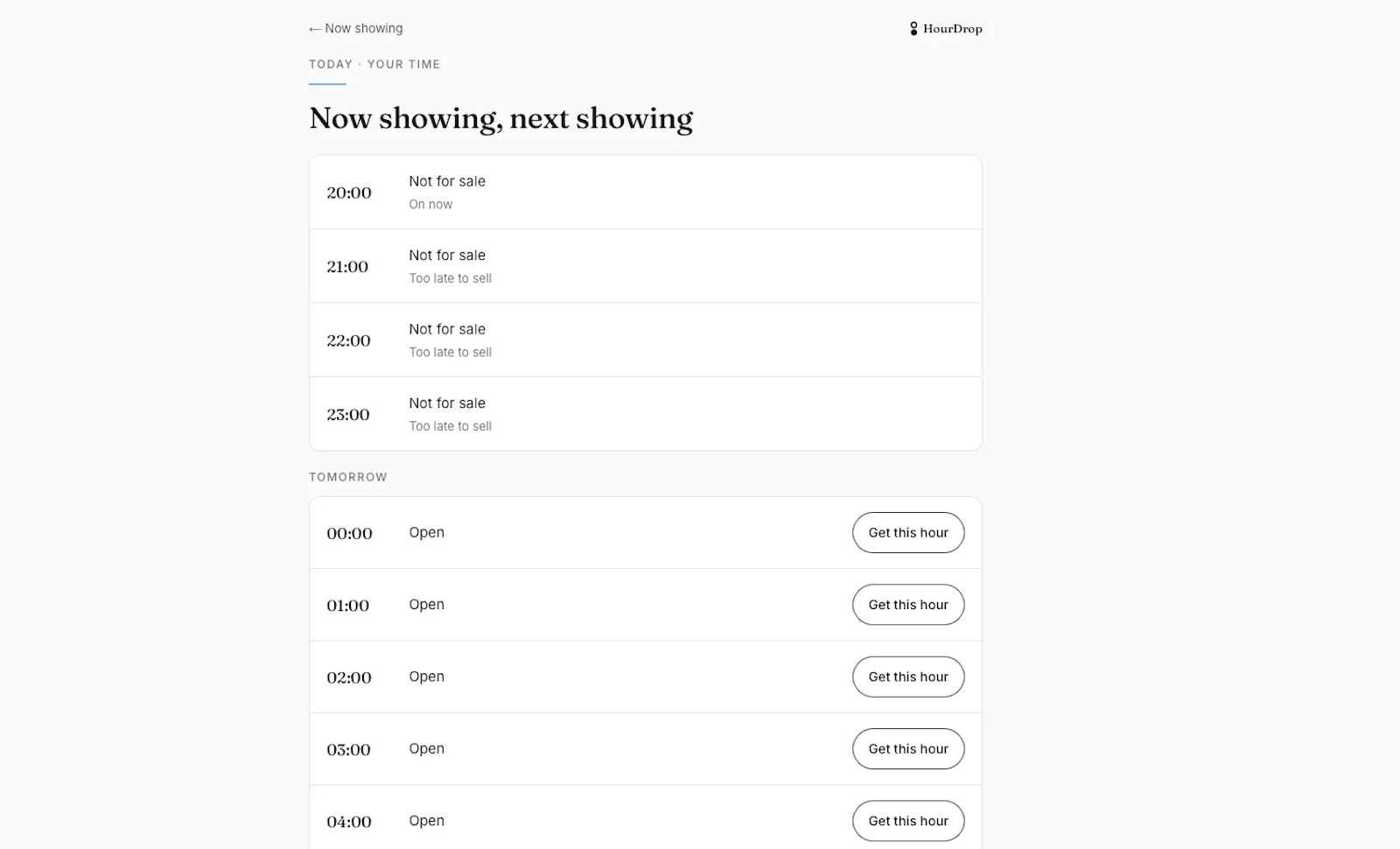HourDrop screenshot 2