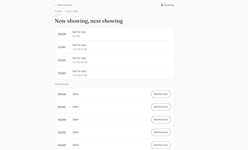 HourDrop screenshot 2