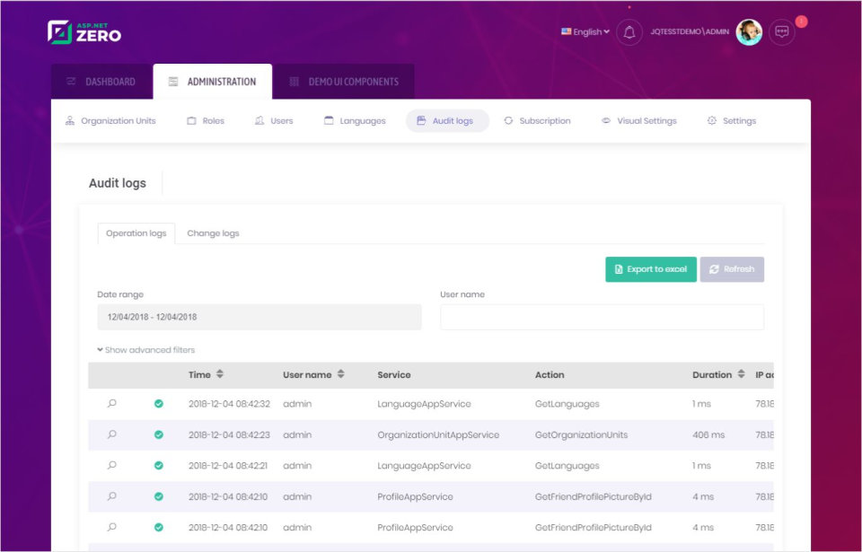 ASP.NET Zero gallery image