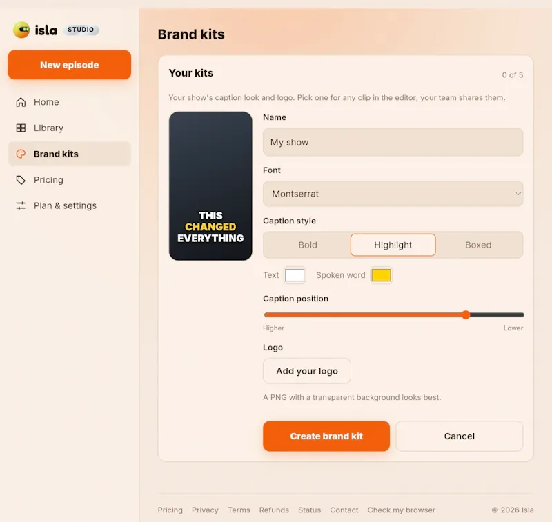 Isla screenshot 1