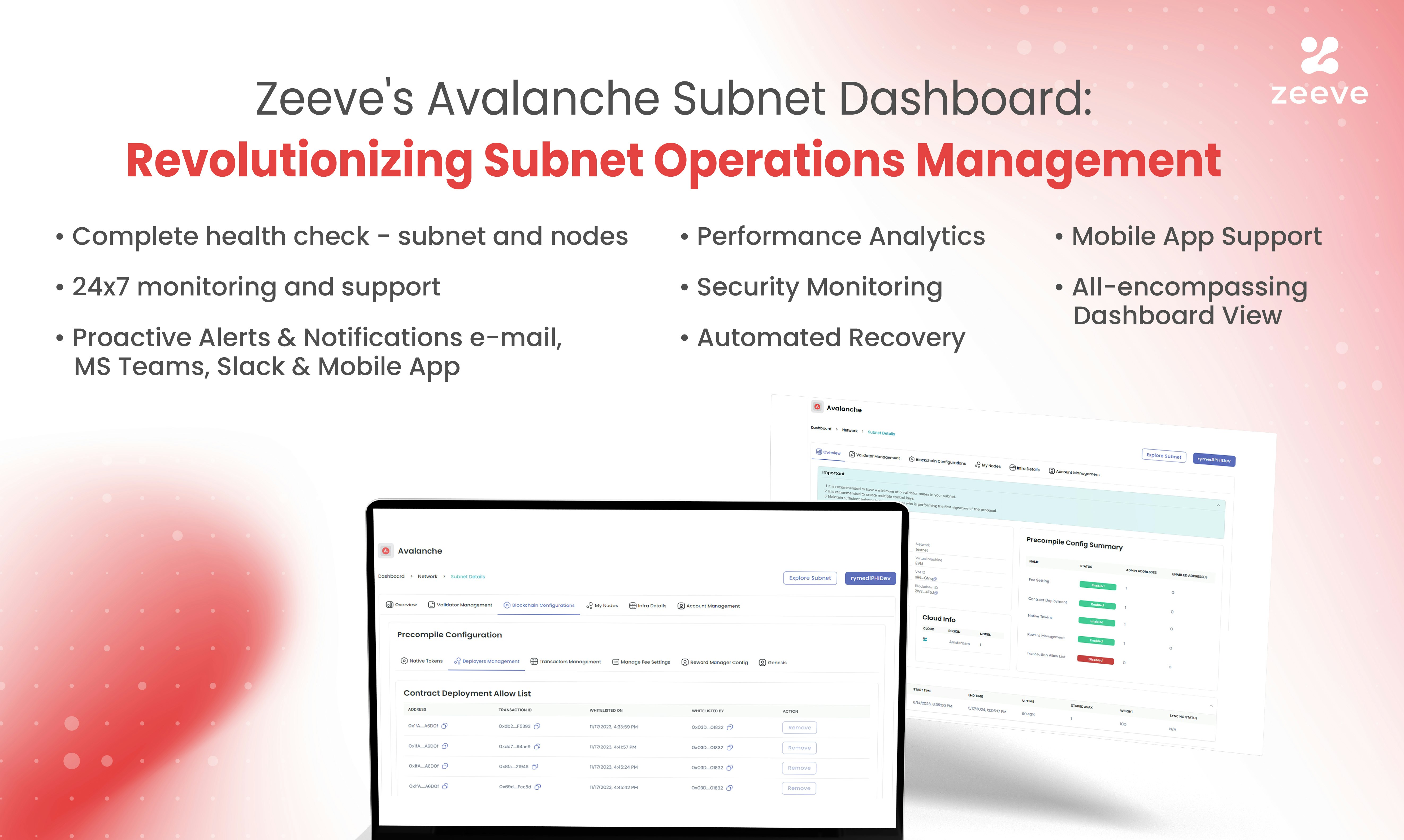 Avalanche Subs Management Dashboard media 2