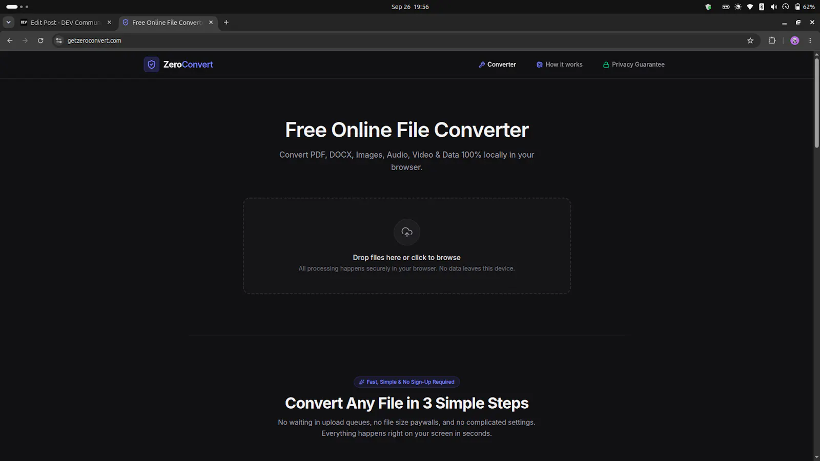 ZeroConvert screenshot 1