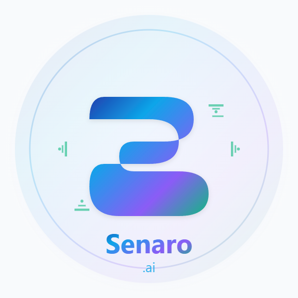 Senaro - Product Hunt launch logo and brand identity