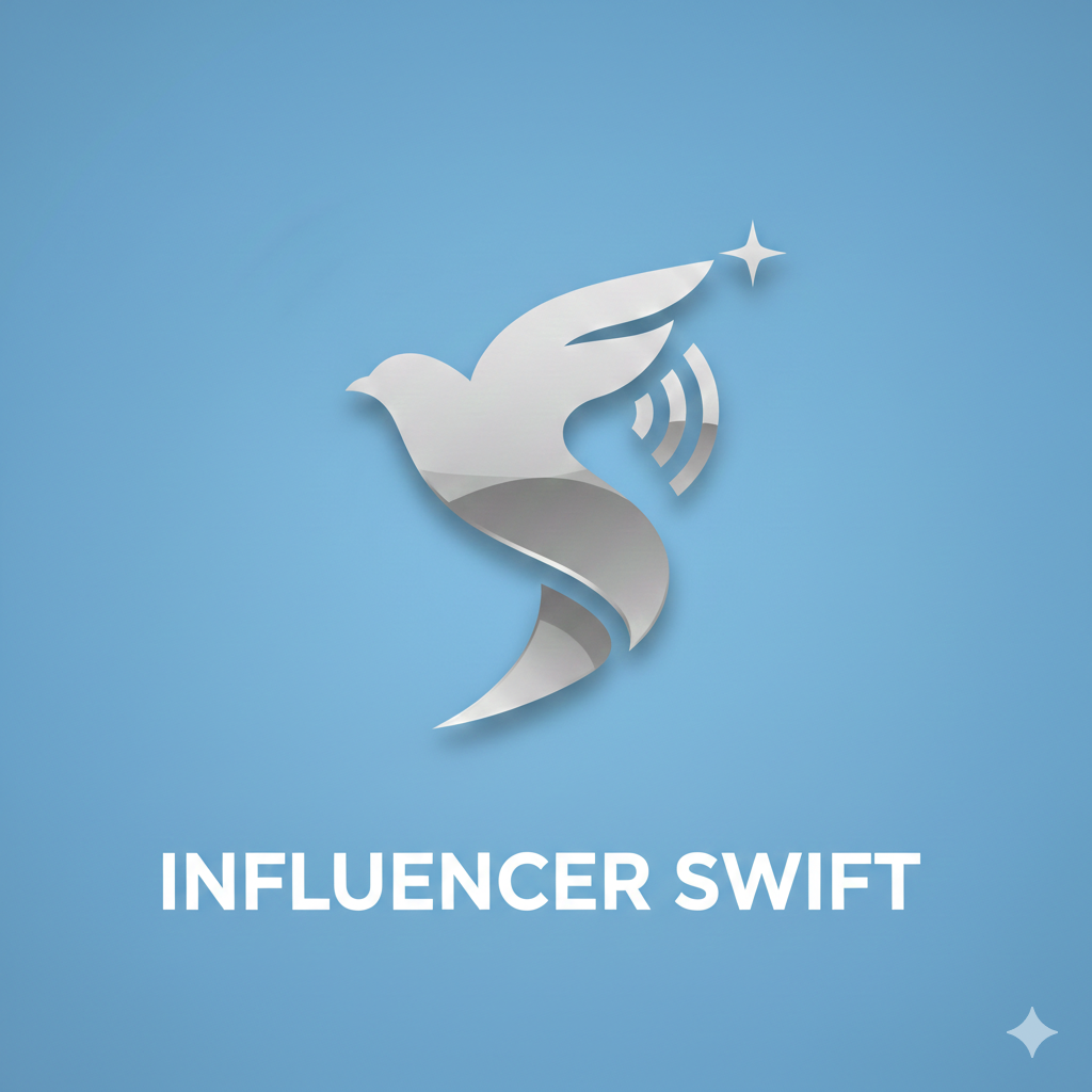 InfluencerSwift PRO - Product Hunt launch logo and brand identity