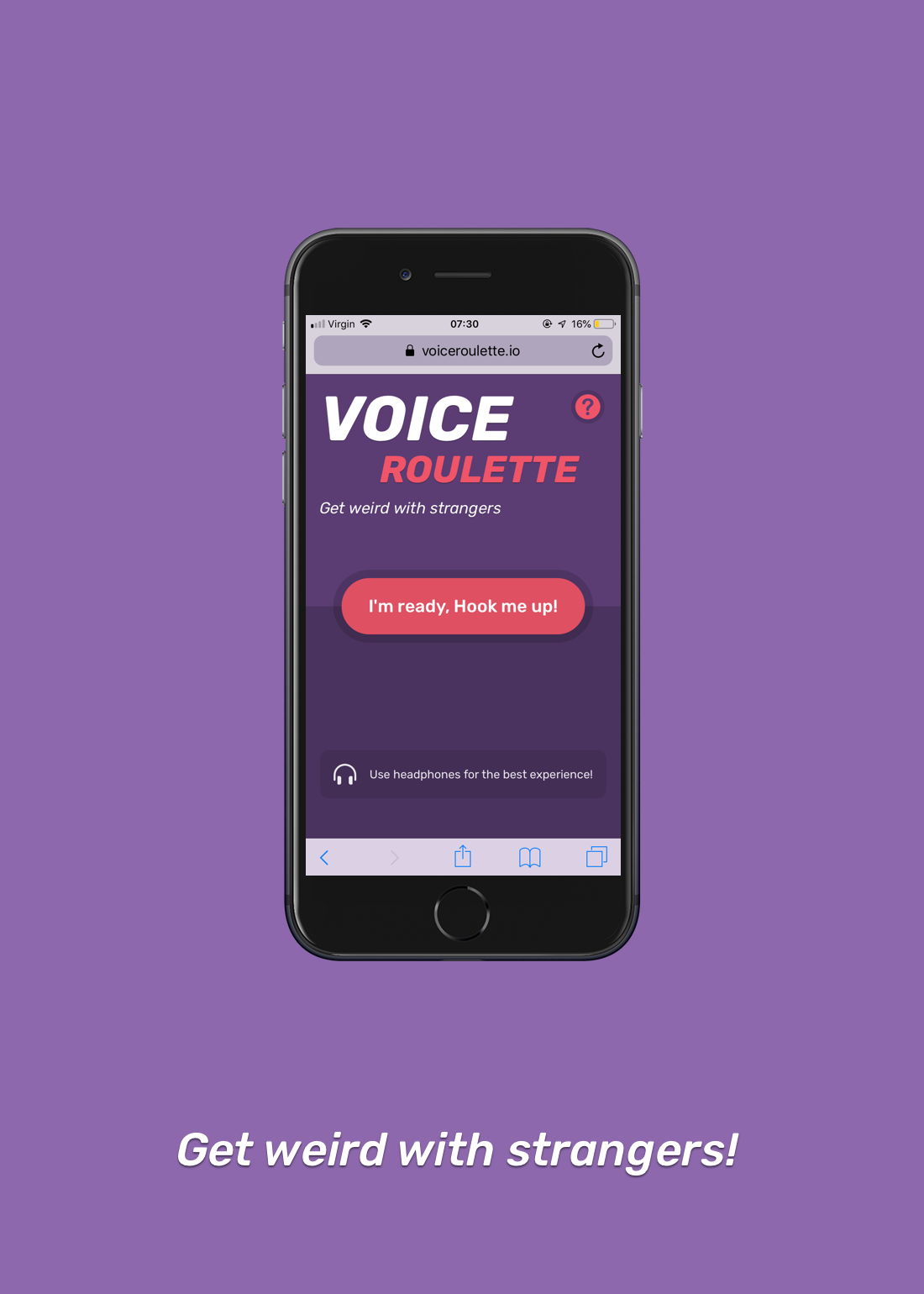 Voice chat roulette