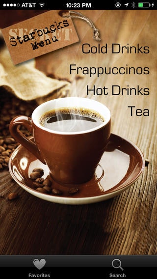 Starbucks Secret Menu App