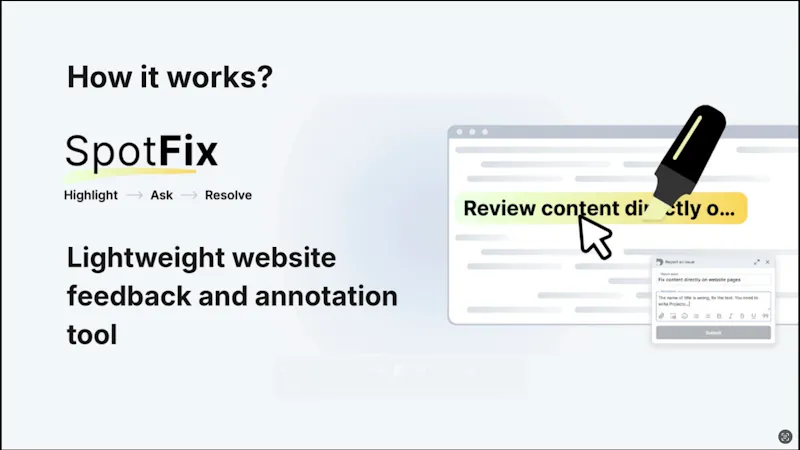 Spotfix screenshot 1 (video preview)