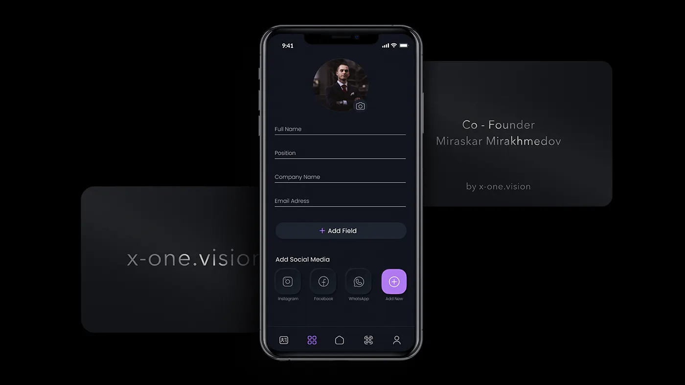 x-one.vision NFC Business Card gallery image