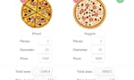 Pizza calculator image