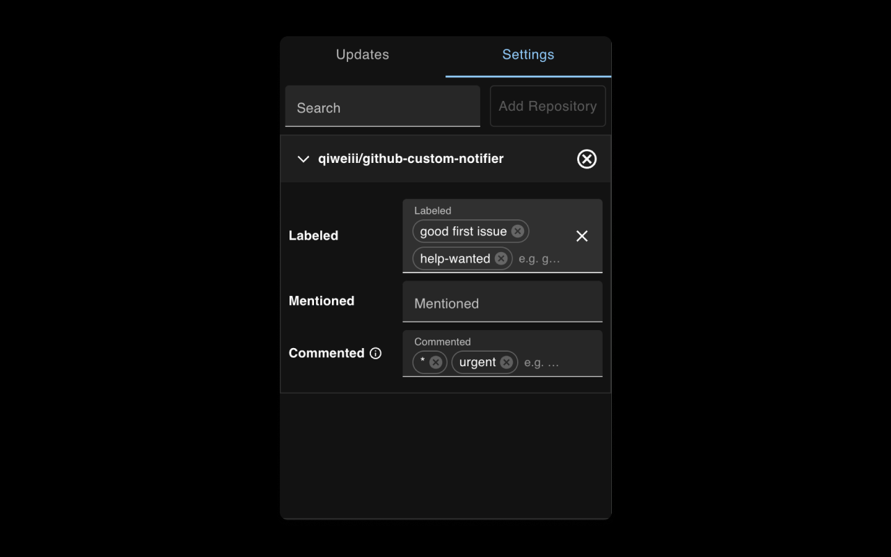 Pemberitahuan Custom GitHub media 2
