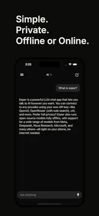 esper - Offline & Private AI for iOS gallery image
