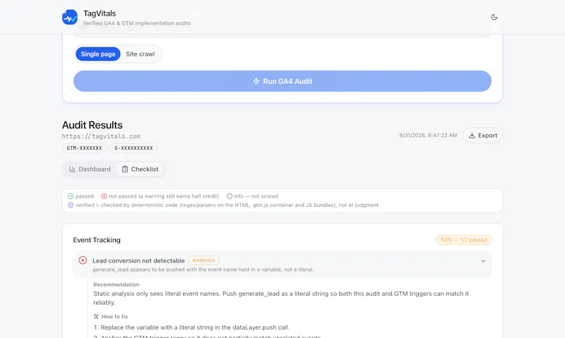 TagVitals screenshot 4