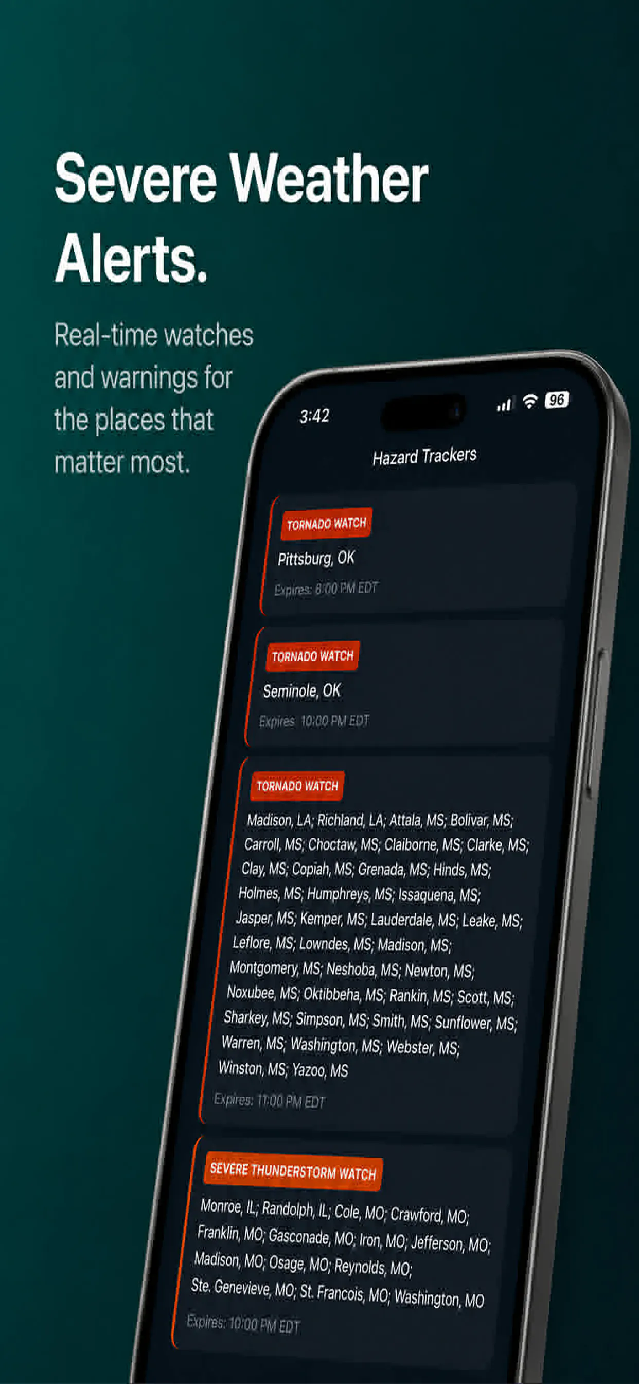 NimboStratusAI Weather Hazard App gallery image