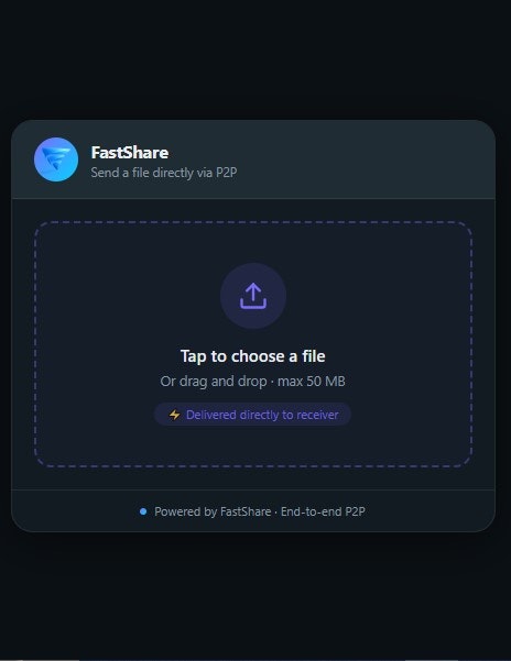 FastShare — P2P File Sharing - Screenshot 4 showing product features and functionality