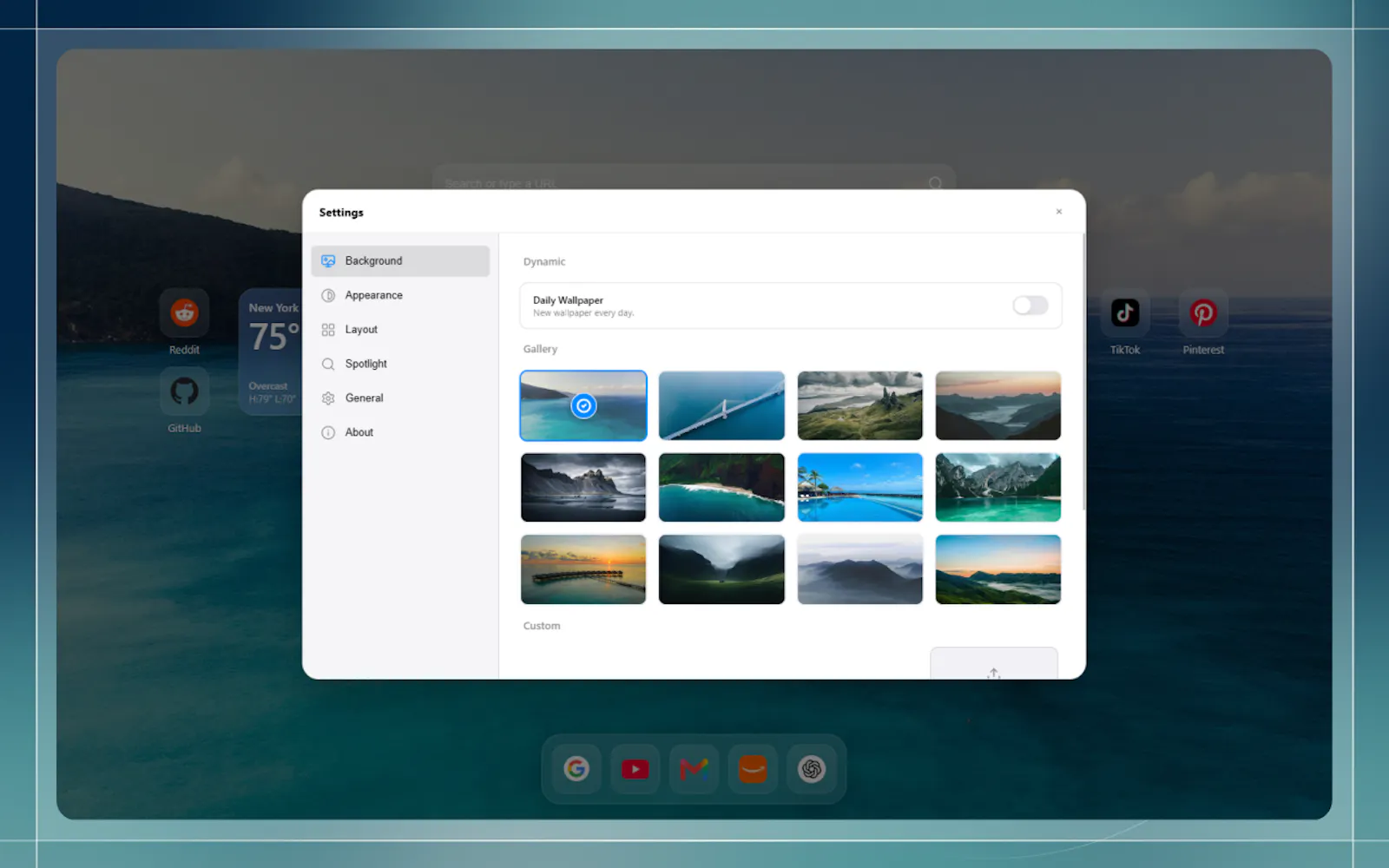 PrismTab — New Tab Dashboard screenshot 4