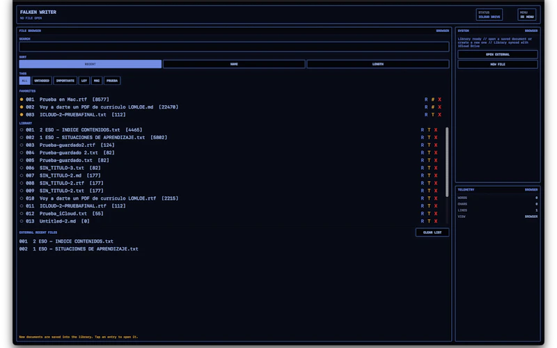 Falken Writer screenshot 6