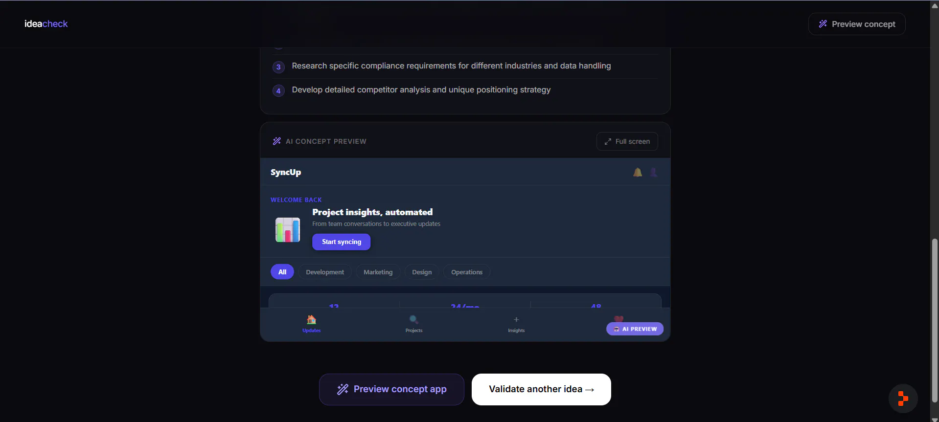 Idea Validator product banner