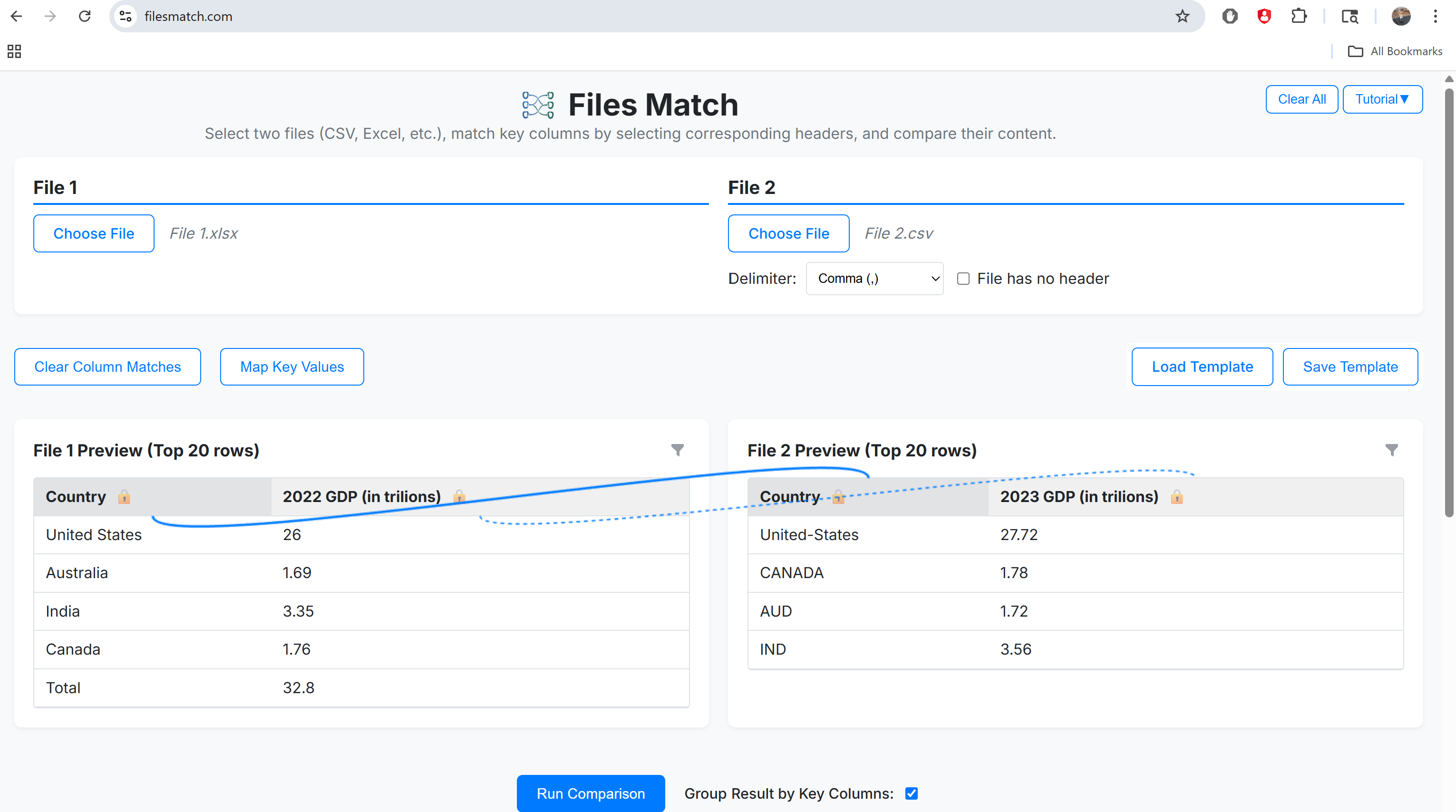 Files Matching and Comparison Tool gallery image