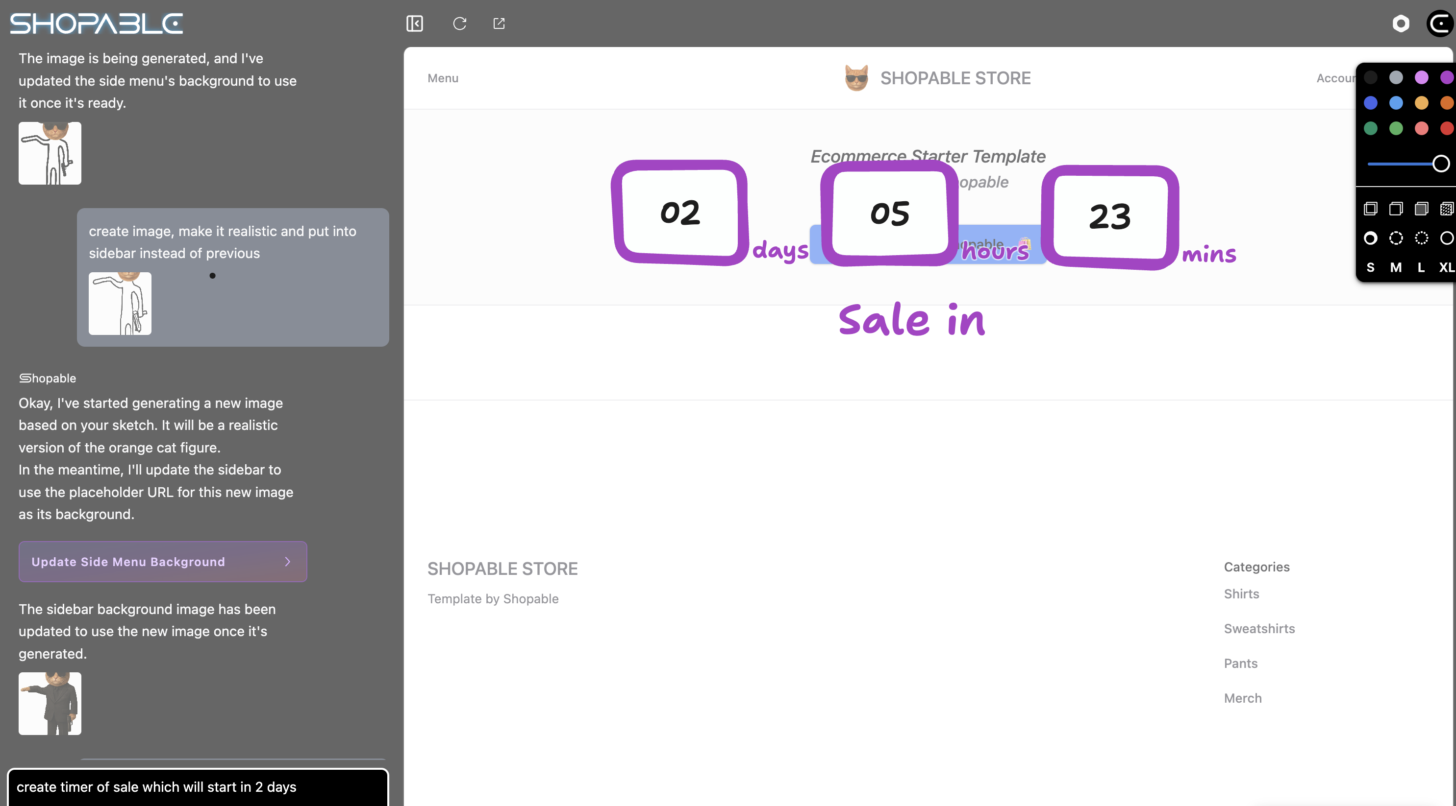 Shopable gallery image