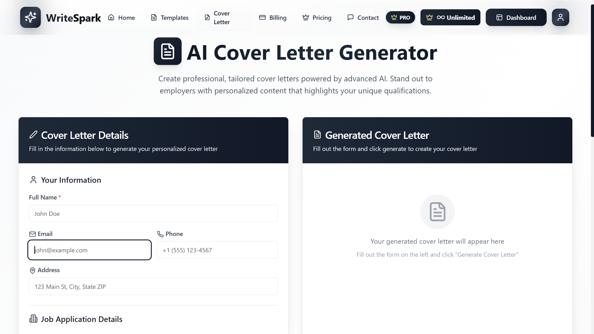 WriteSpark Ai - Screenshot 3 showing product features and functionality