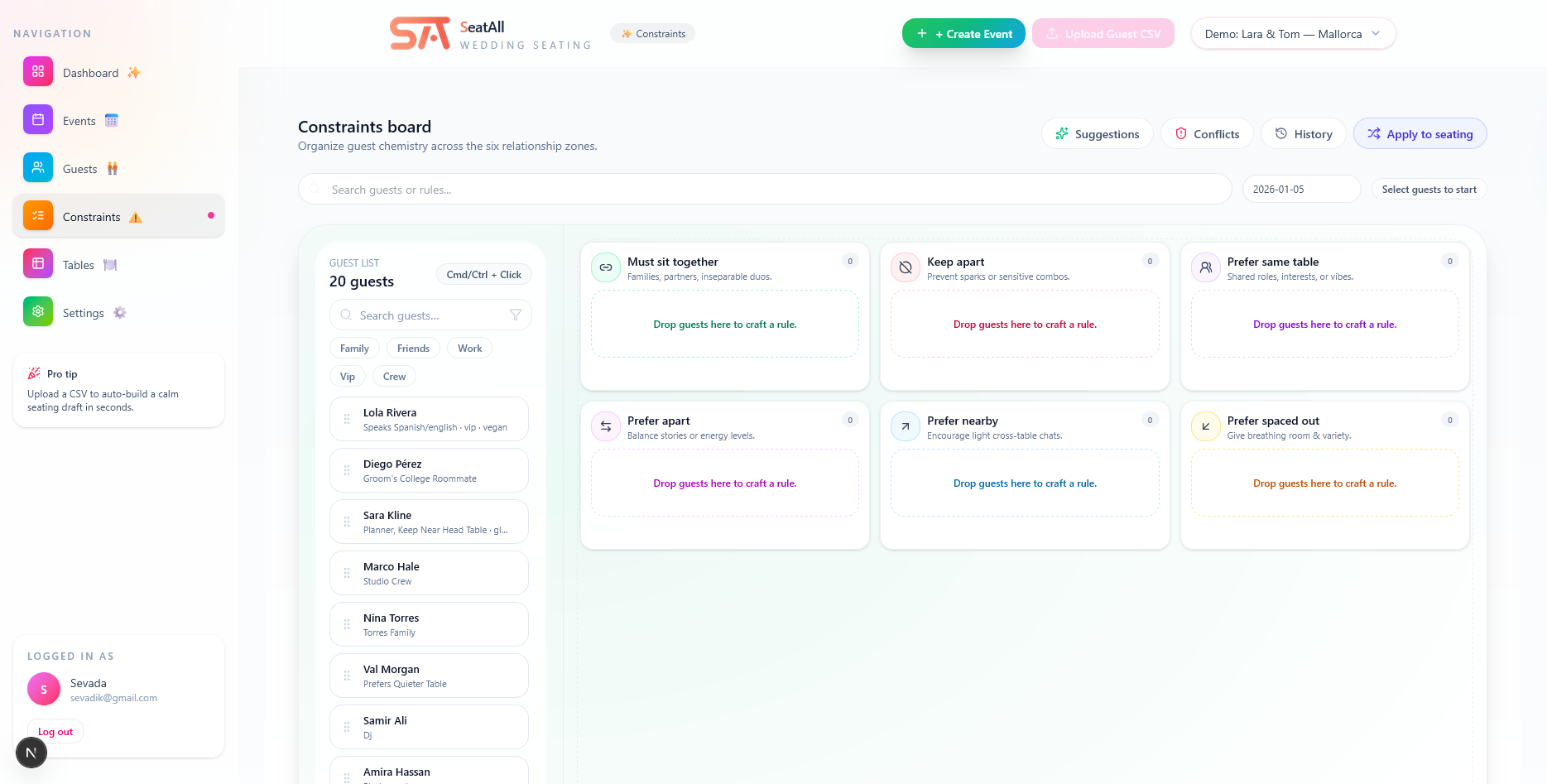 SeatAll - Screenshot 2 showing product features and functionality