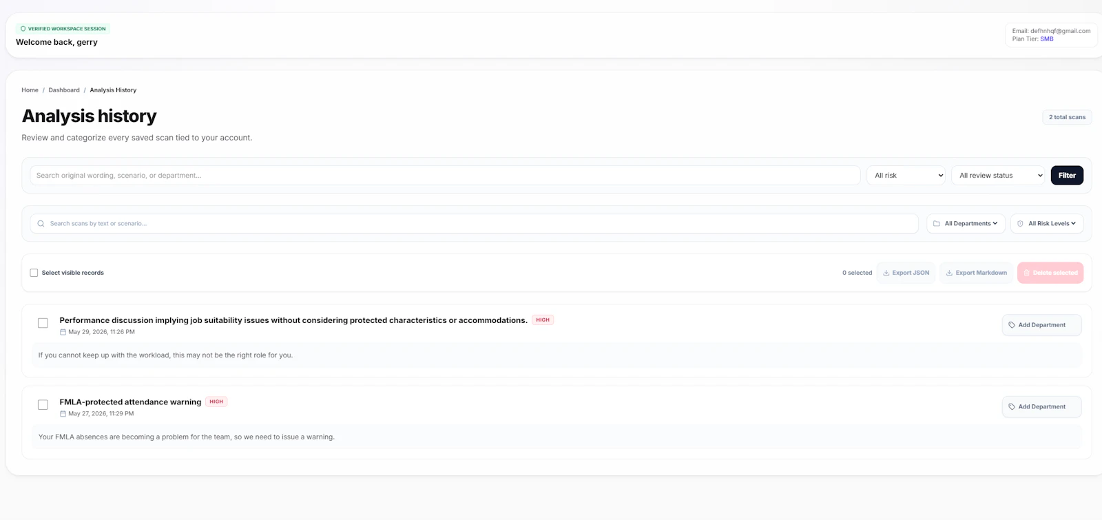 RetaliationCheck screenshot 2