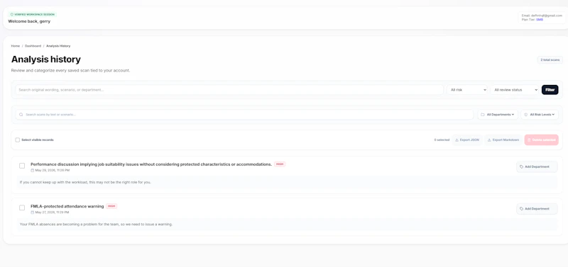RetaliationCheck screenshot 2
