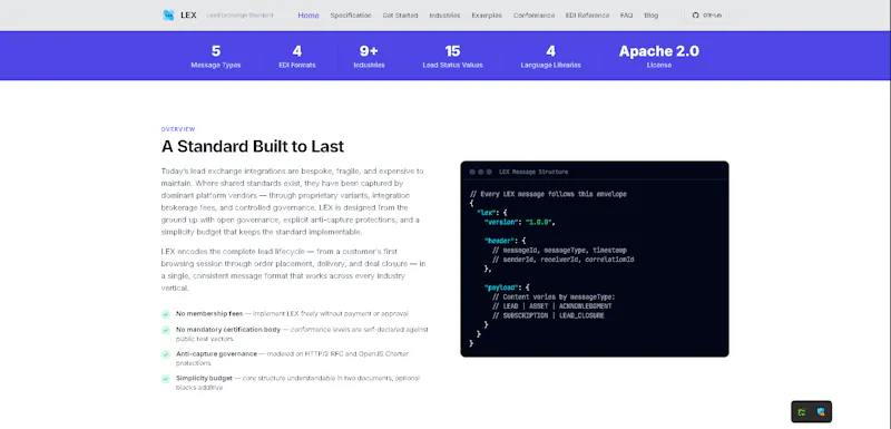 LEX Lead Exchange Standard screenshot 2