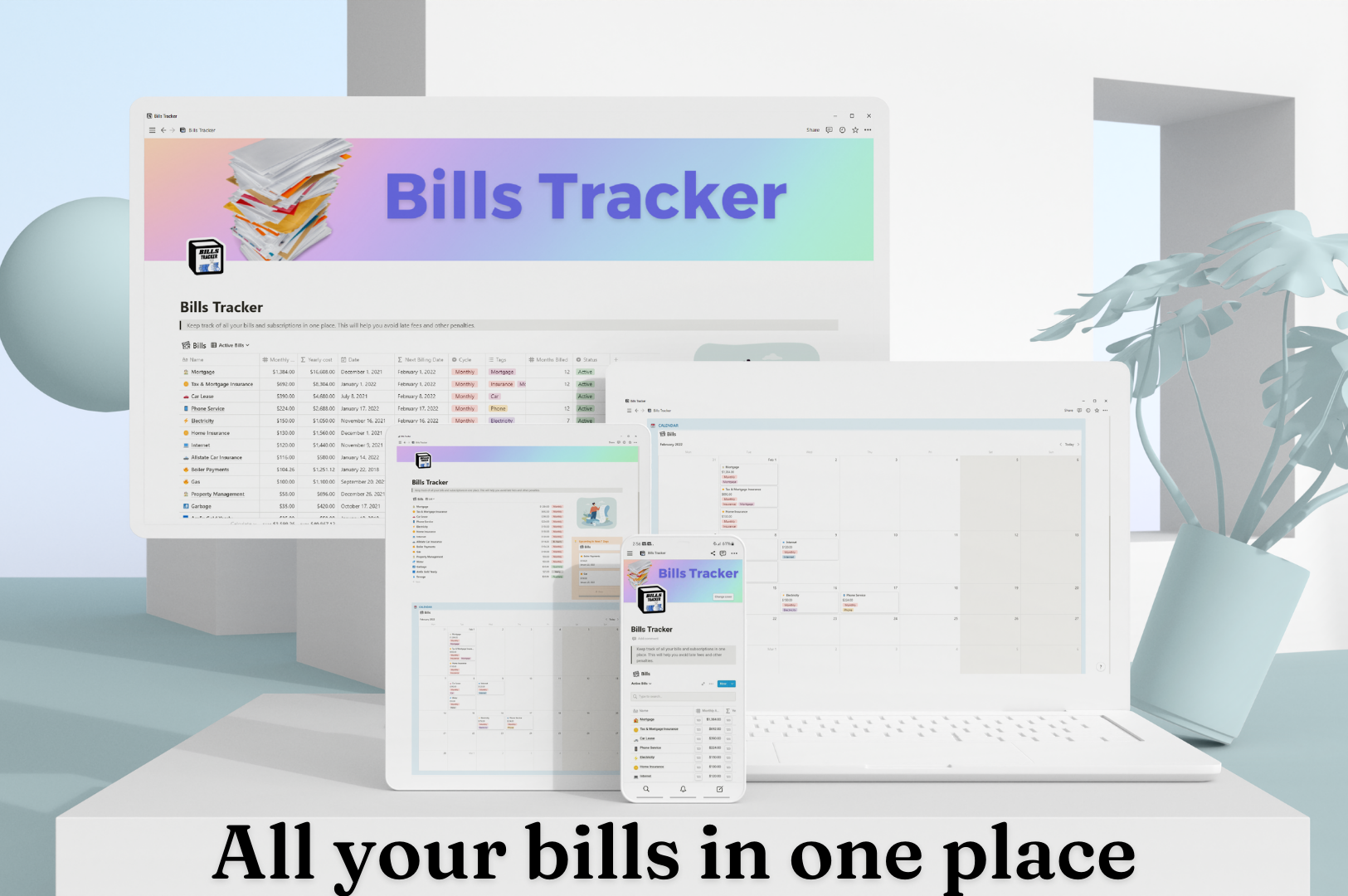 Bill Tracker - ProfitPlannerX OS gallery image