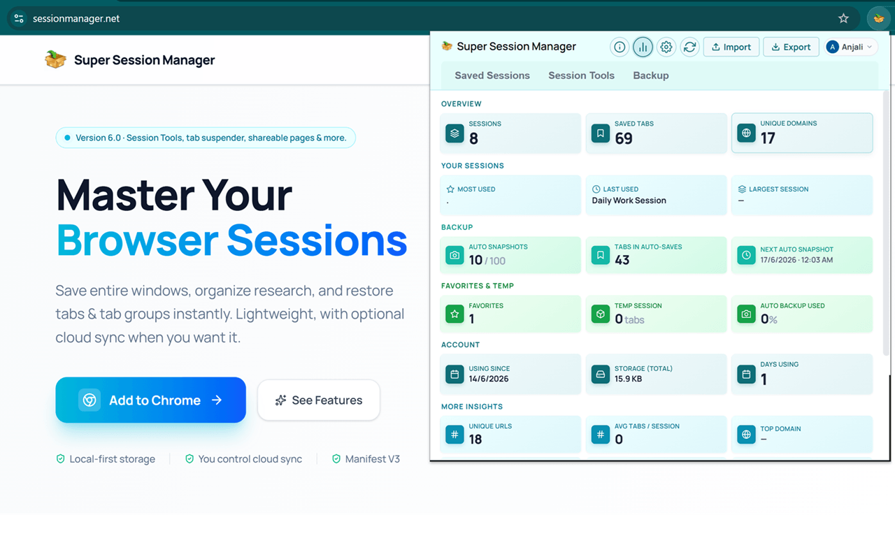 Super Session Manager gallery image