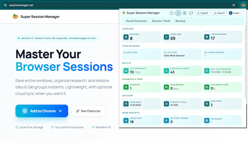 Super Session Manager screenshot 3