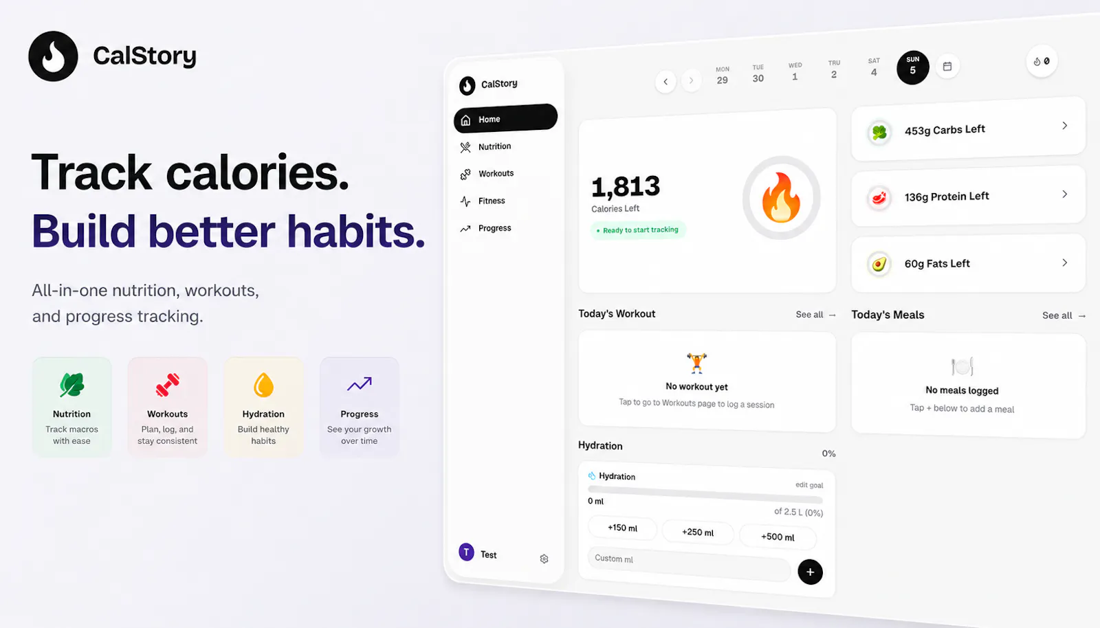 CalStory screenshot 2