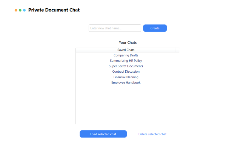 Private Document Chat gallery image