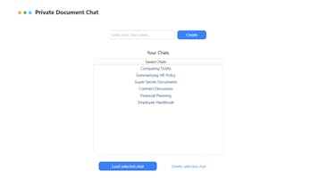 Private Document Chat gallery image