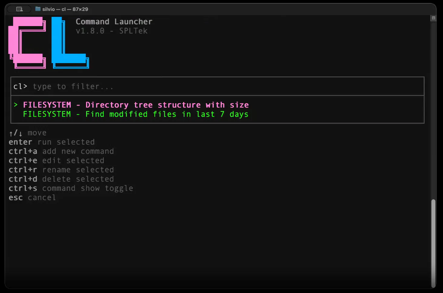 cl - command launcher gallery image