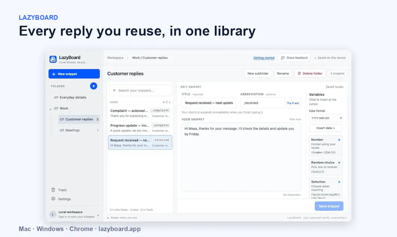 LazyBoard screenshot 4