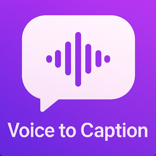 Voice to Caption: Ai... logo