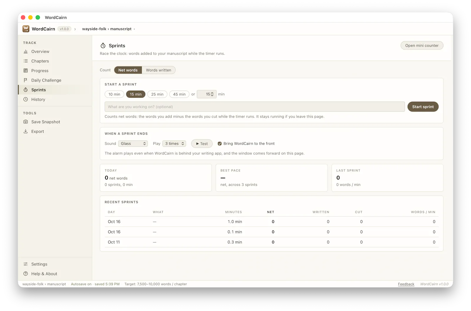 WordCairn v1.0.0 screenshot 7