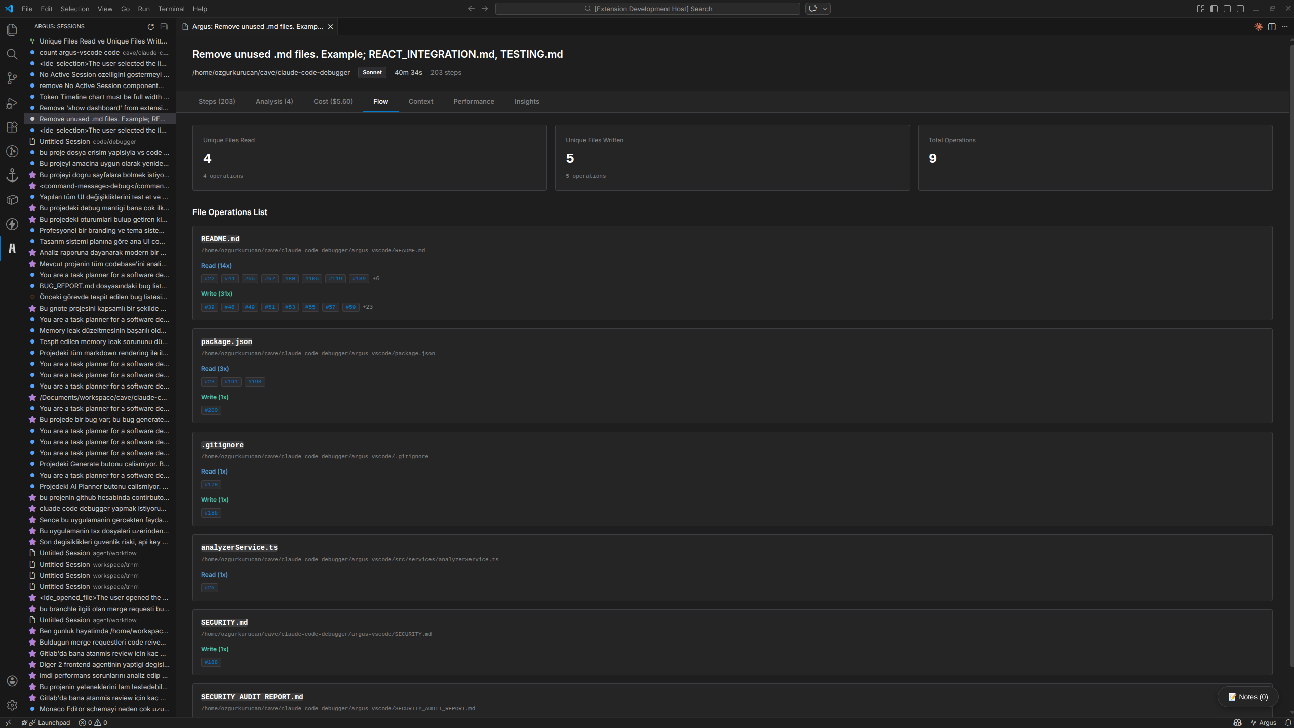 Argus - Claude Code Debugger & Analyzer gallery image