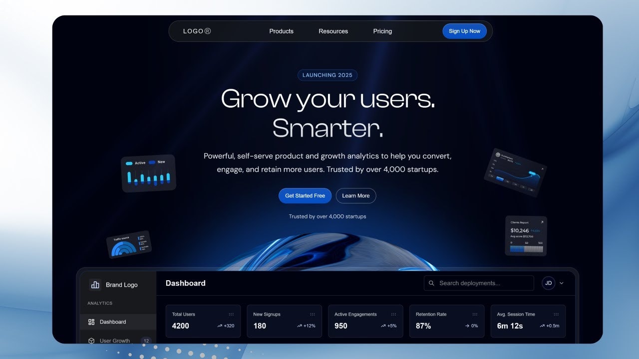 Next.js Landing Page Template N 2 gallery image