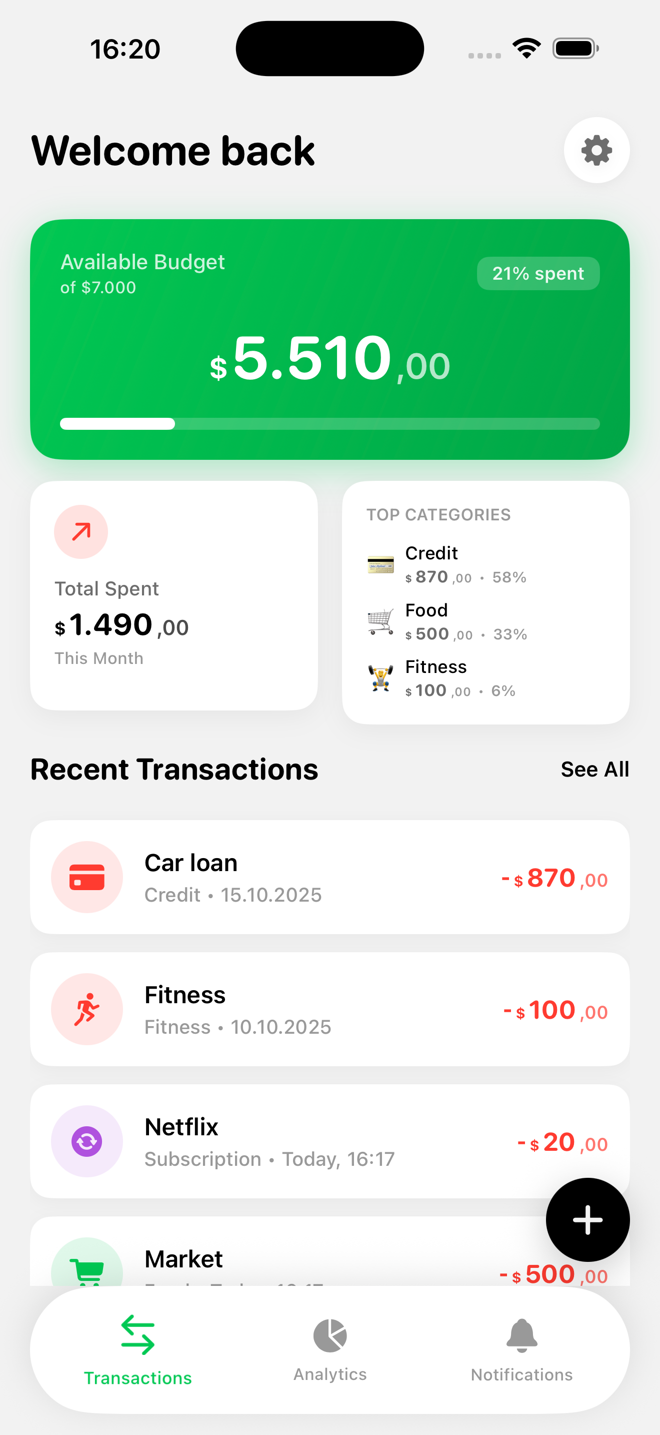 Flowup: Budget & Bill Tracker gallery image