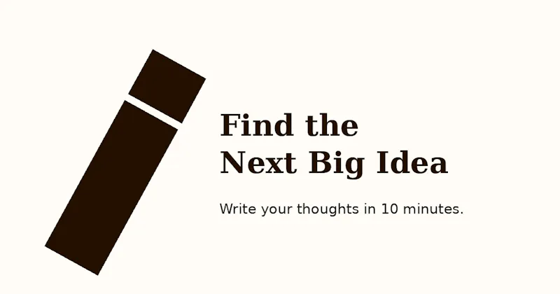 Find the Next Big Idea  screenshot 1