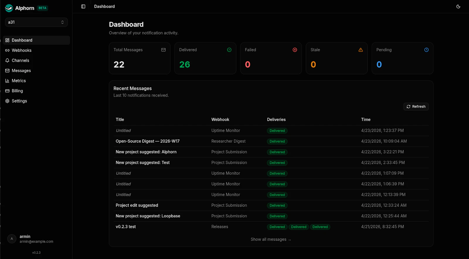Alphorn screenshot 2