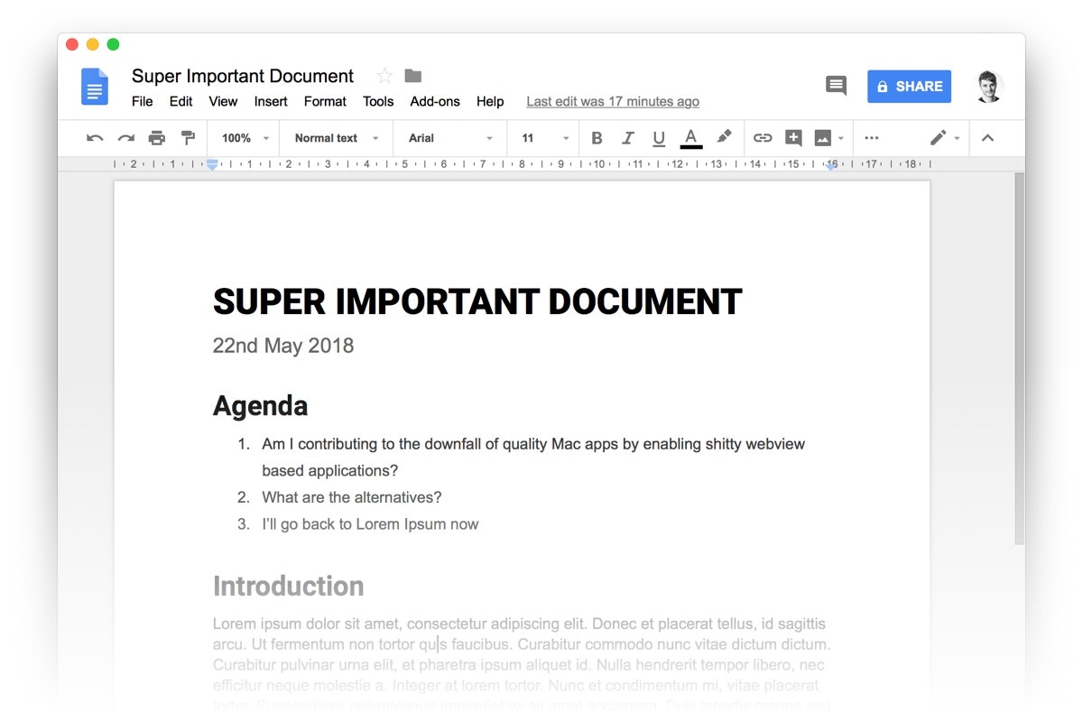 Google Docs for Mac gallery image