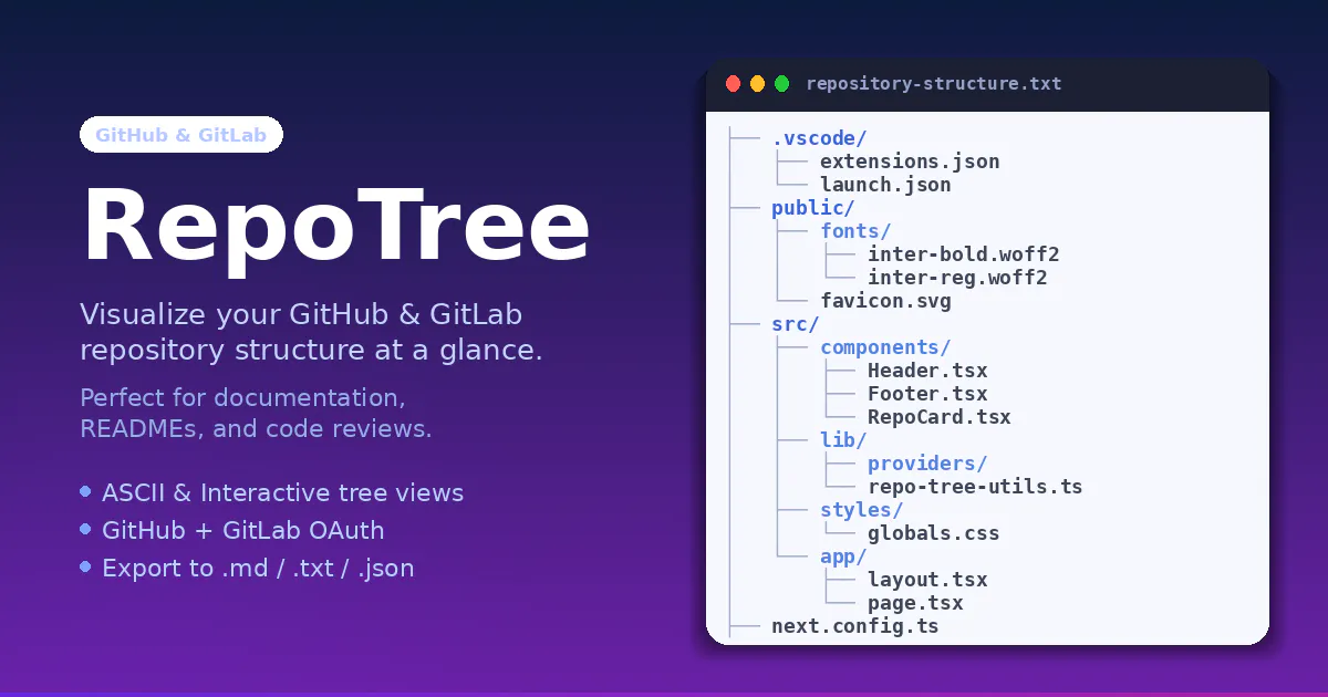 RepoTree 제품 배너