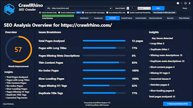 CrawlRhino SEO Crawler gallery image