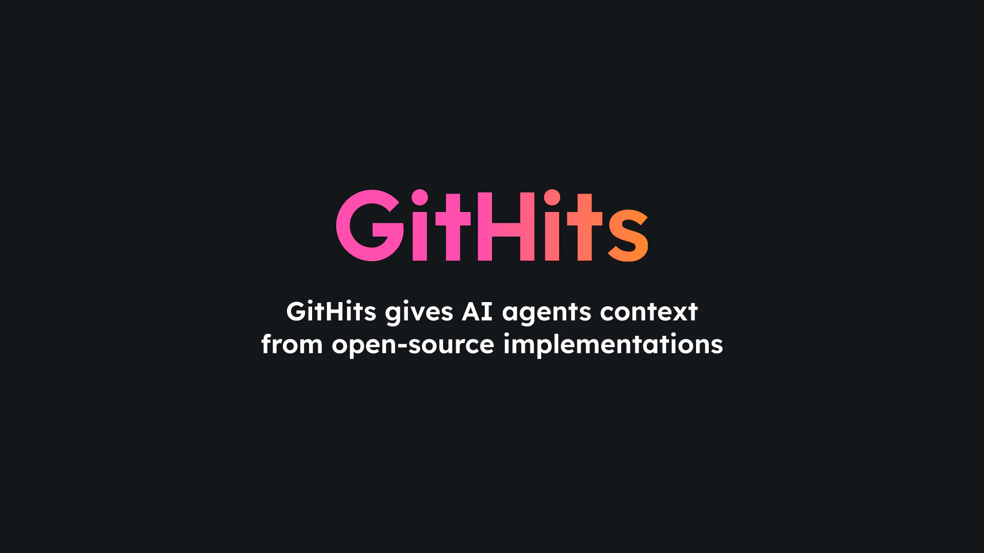 startuptile GitHits beta 0.9-Give your AI coding agent access to open-source code