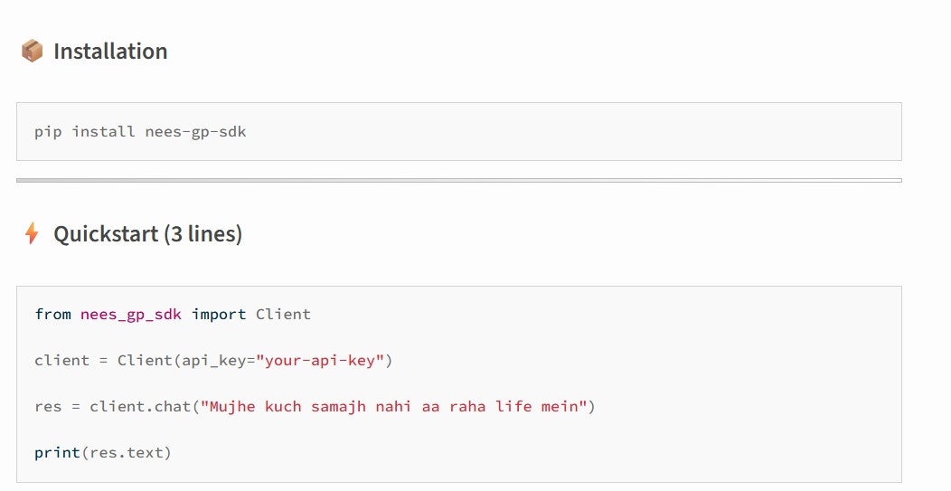 NEES GP SDK gallery image