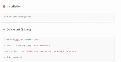 NEES GP SDK gallery image
